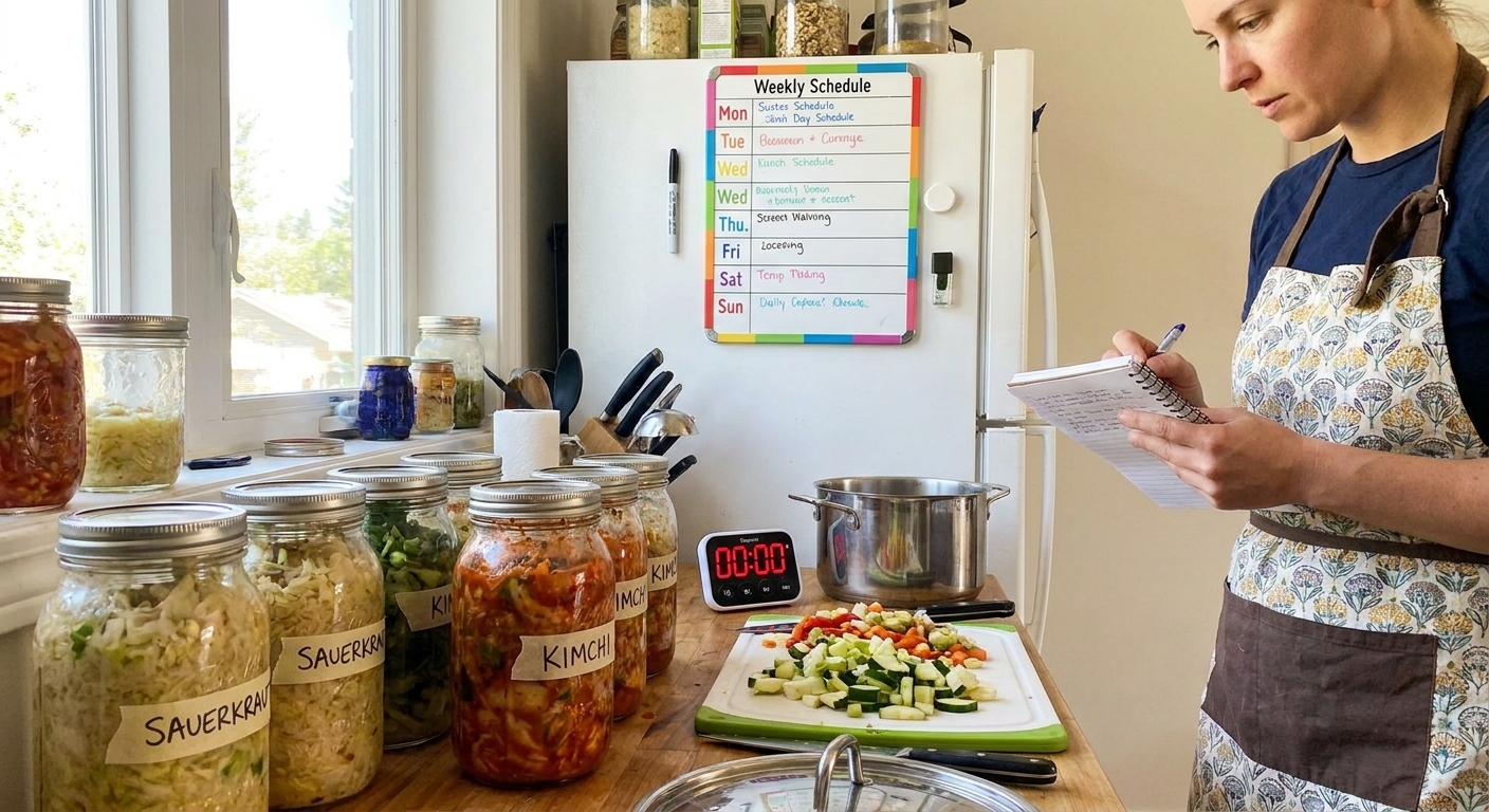 Timing Your Ferments: A Practical Starter Culture Schedule for Busy Home Cooks